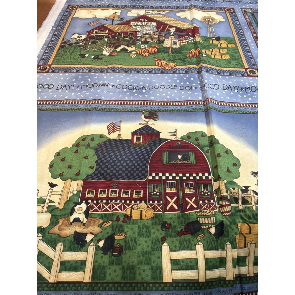 Debbie Mumm Prairie Days Out Of Print Fabric 18 Panels (18x12) By SSI